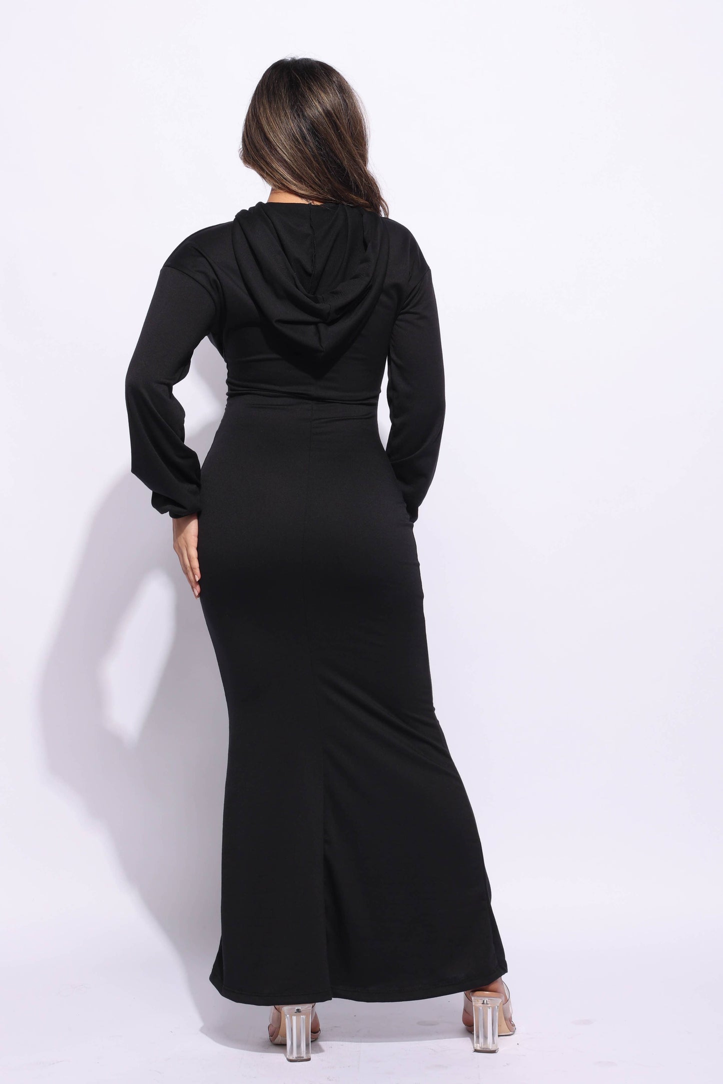 Plus Hoodie Maxi Dress