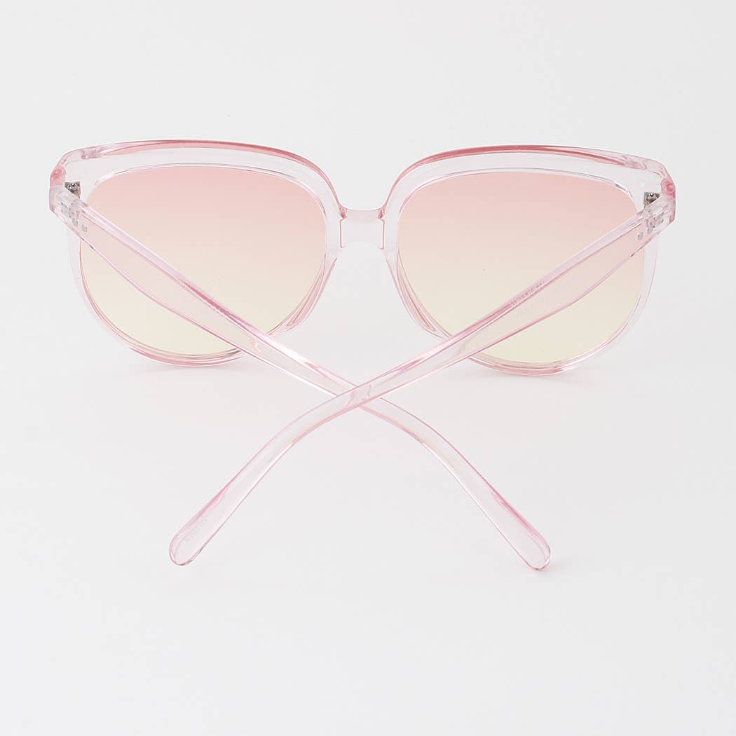 Retro Ombré Round Sunglasses