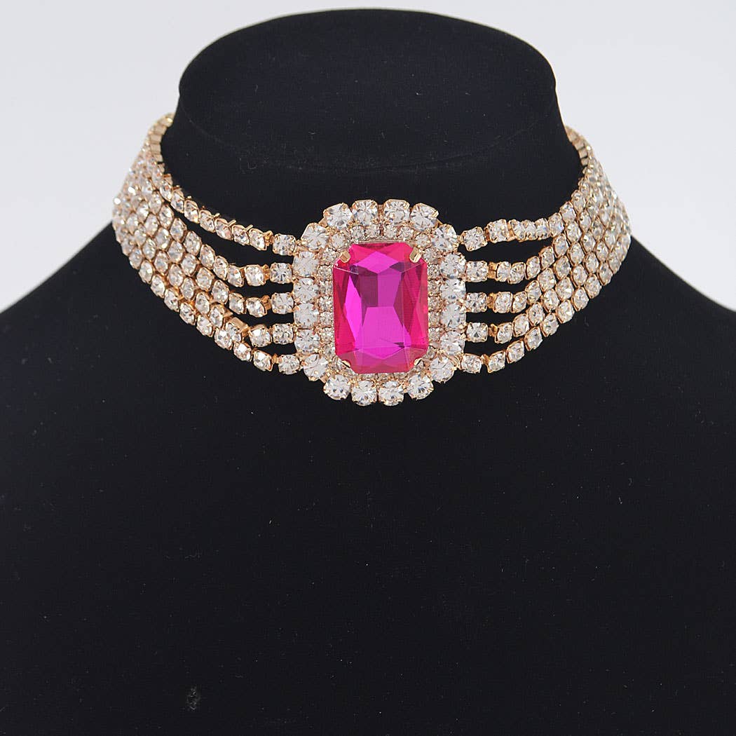 Rhinestone Choker Necklace