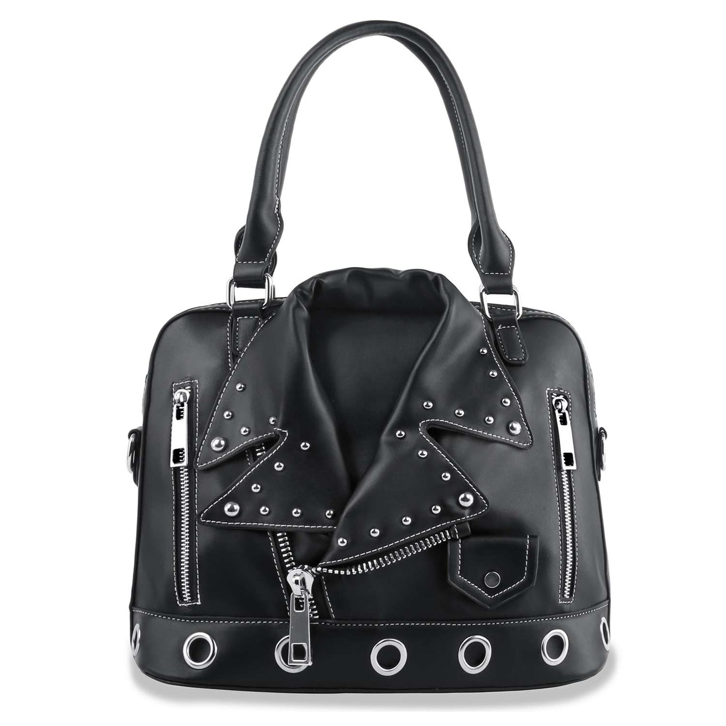 Motorcycle Jacket Design Tote Handbag