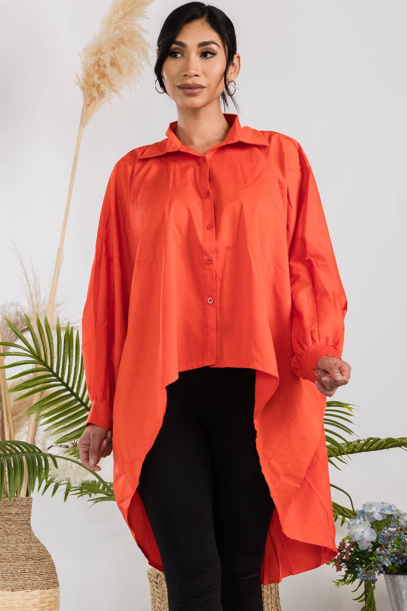 T304X - Hi-Lo Long Sleeve Shirt