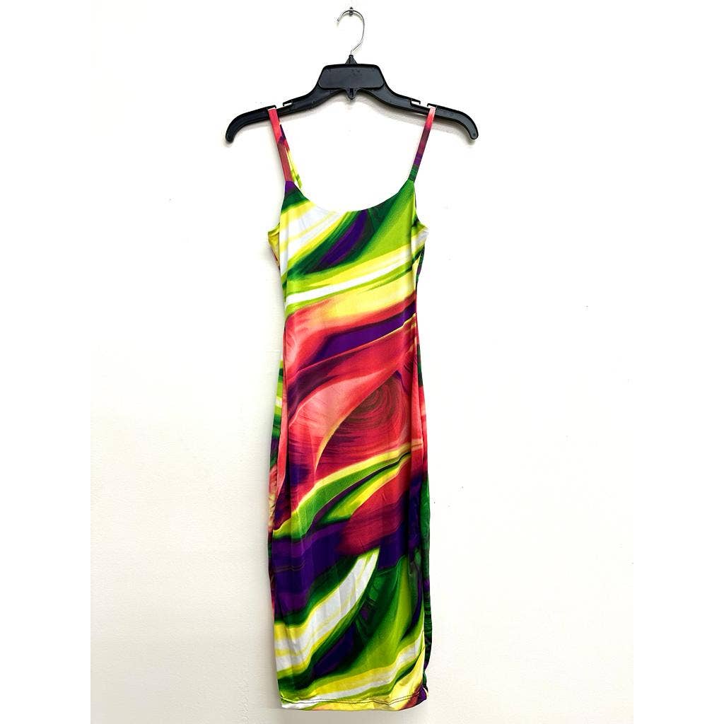 Spa Double Layer Midi Dress