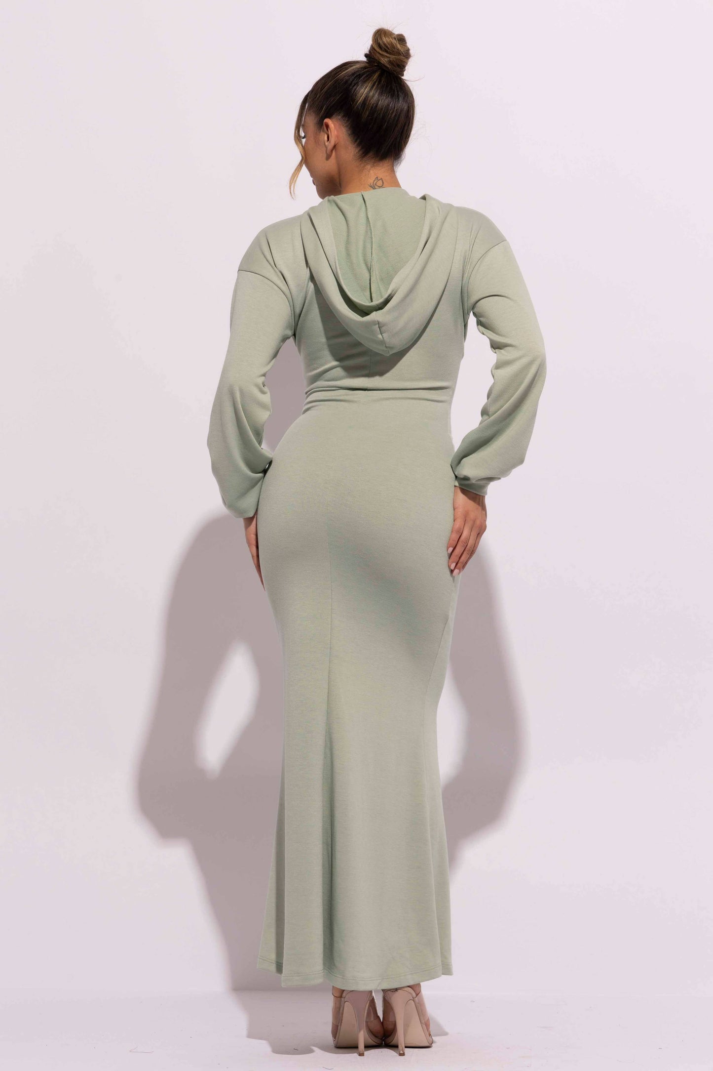 Plus Hoodie Maxi Dress