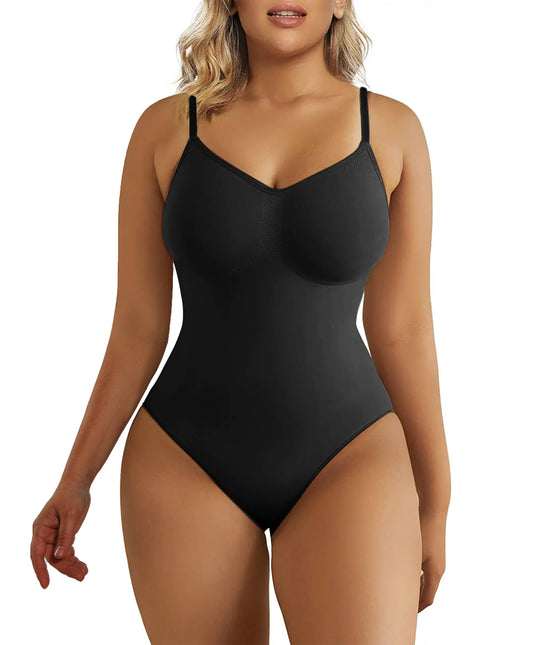 SHAPERX Tummy Control Shapewear  Seamless Thong Bodysuit