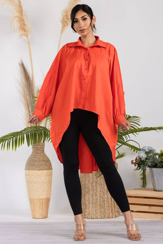 T304X - Hi-Lo Long Sleeve Shirt