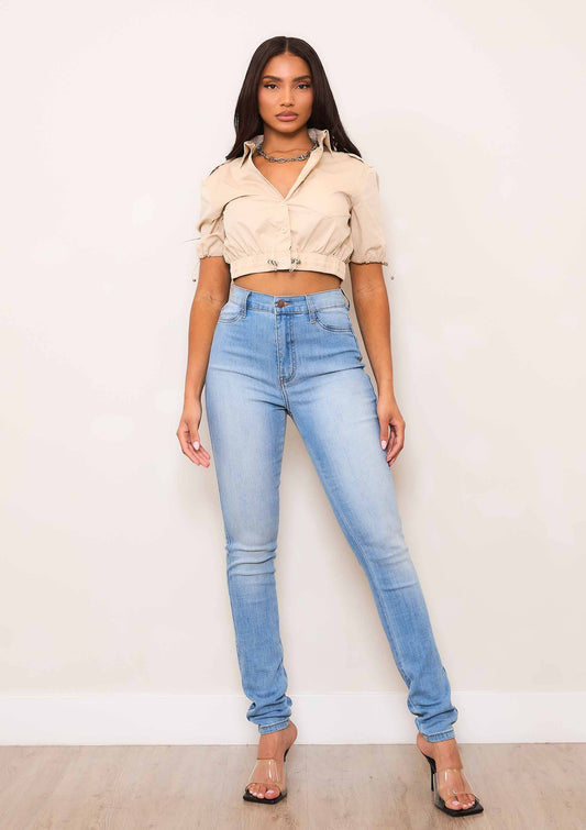 Light Wash Skinny Jeans