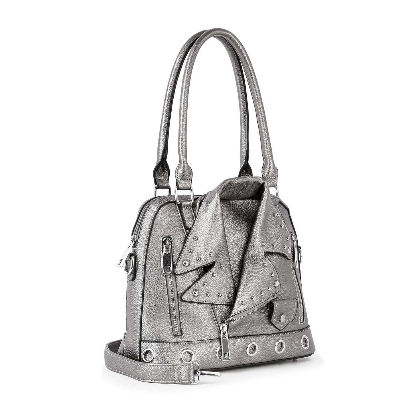 Motorcycle Jacket Design Tote Handbag