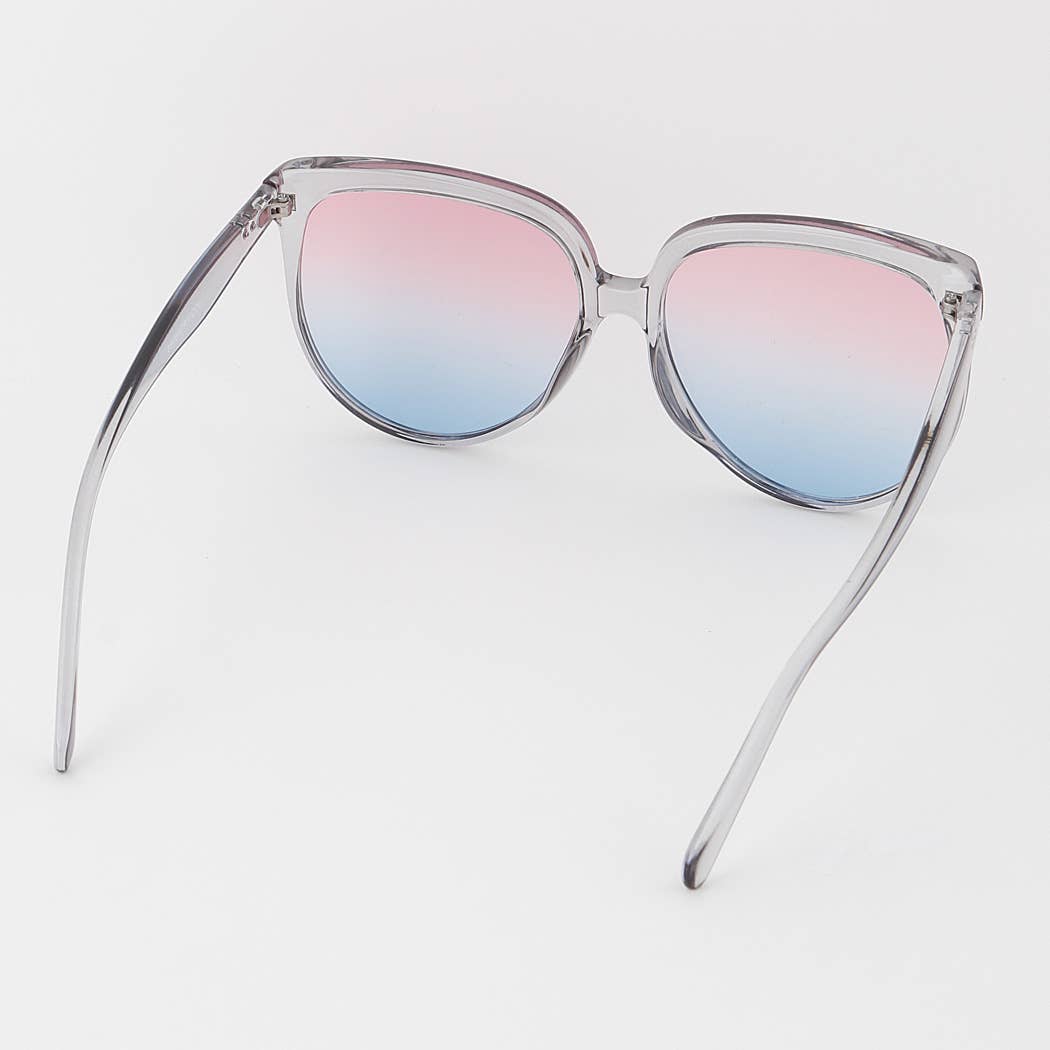 Retro Ombré Round Sunglasses