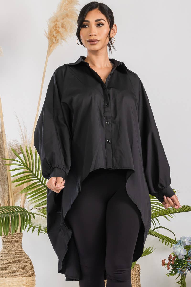 T304X - Hi-Lo Long Sleeve Shirt