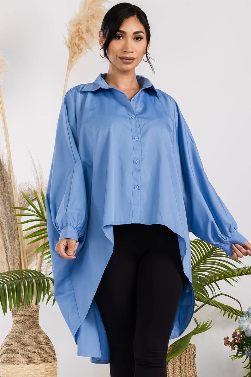 T304X - Hi-Lo Long Sleeve Shirt