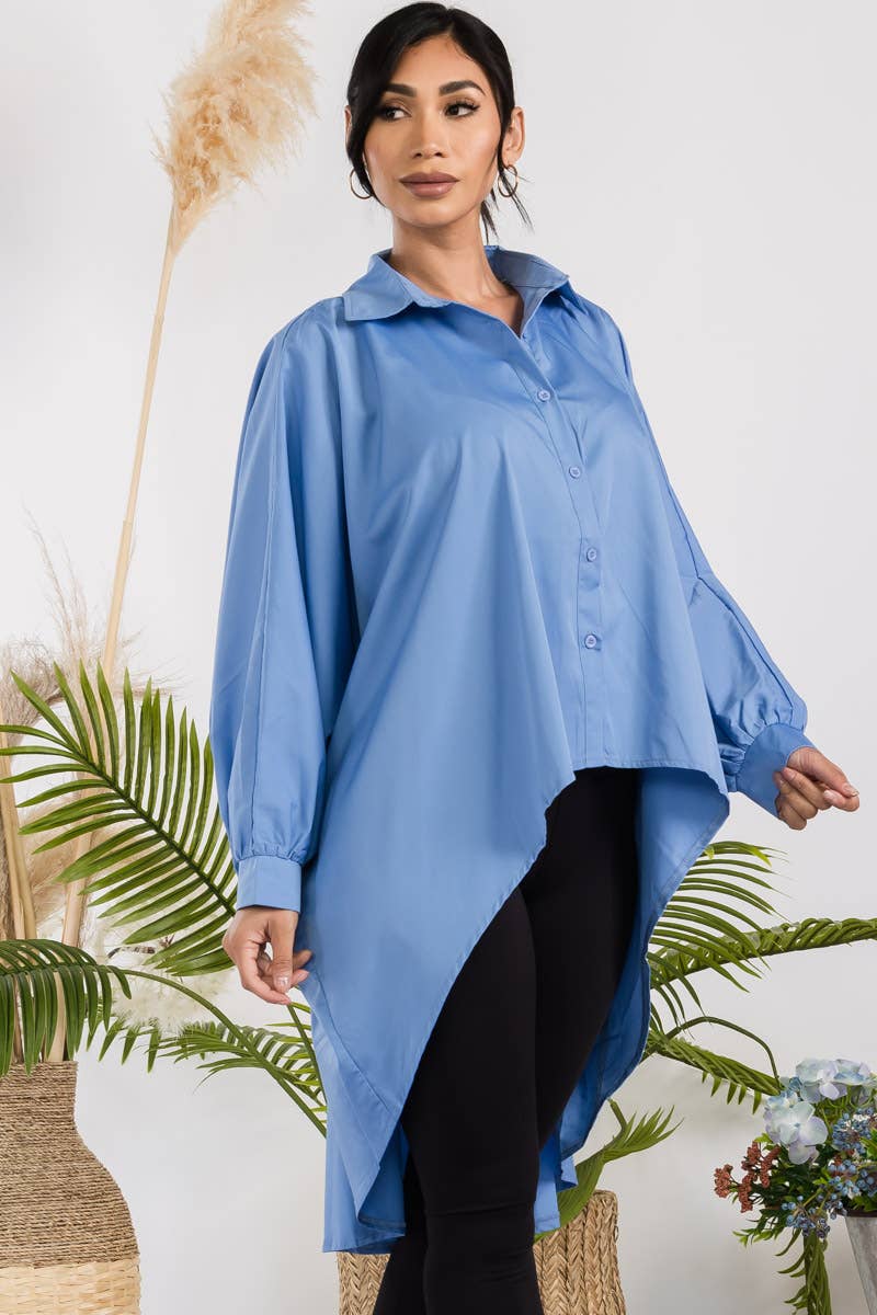 T304X - Hi-Lo Long Sleeve Shirt