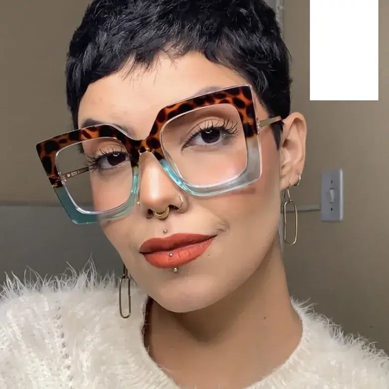 Glam Tortoise Square Shade Glasses