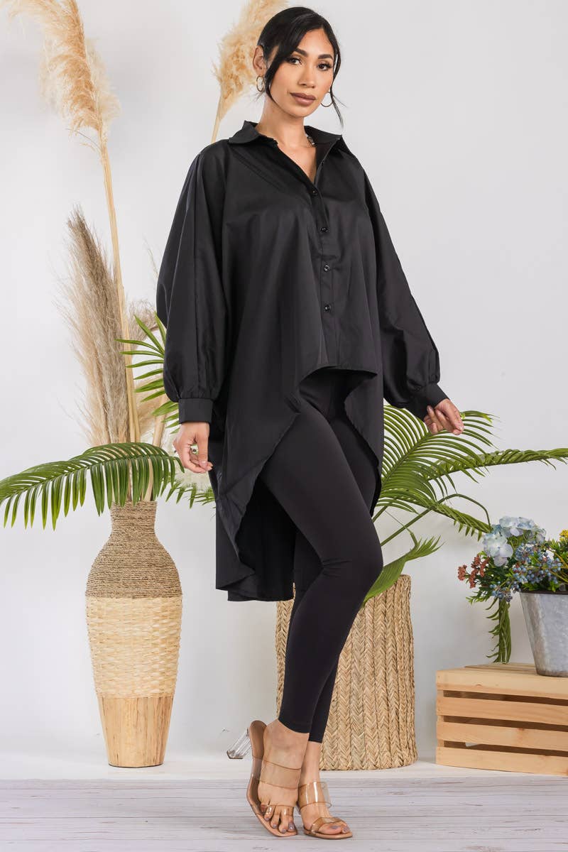 T304X - Hi-Lo Long Sleeve Shirt