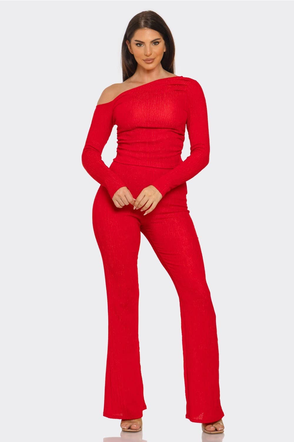 One-Shoulder Pant Set