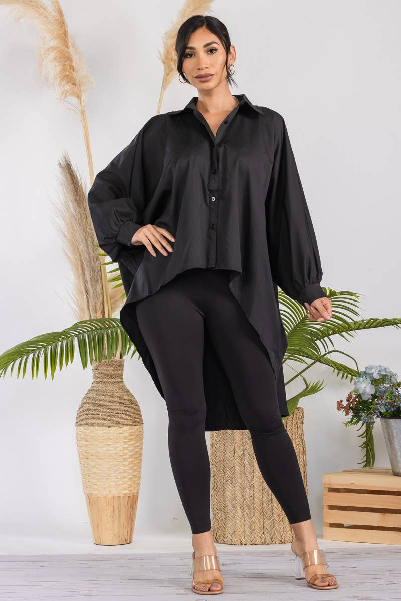 T304X - Hi-Lo Long Sleeve Shirt
