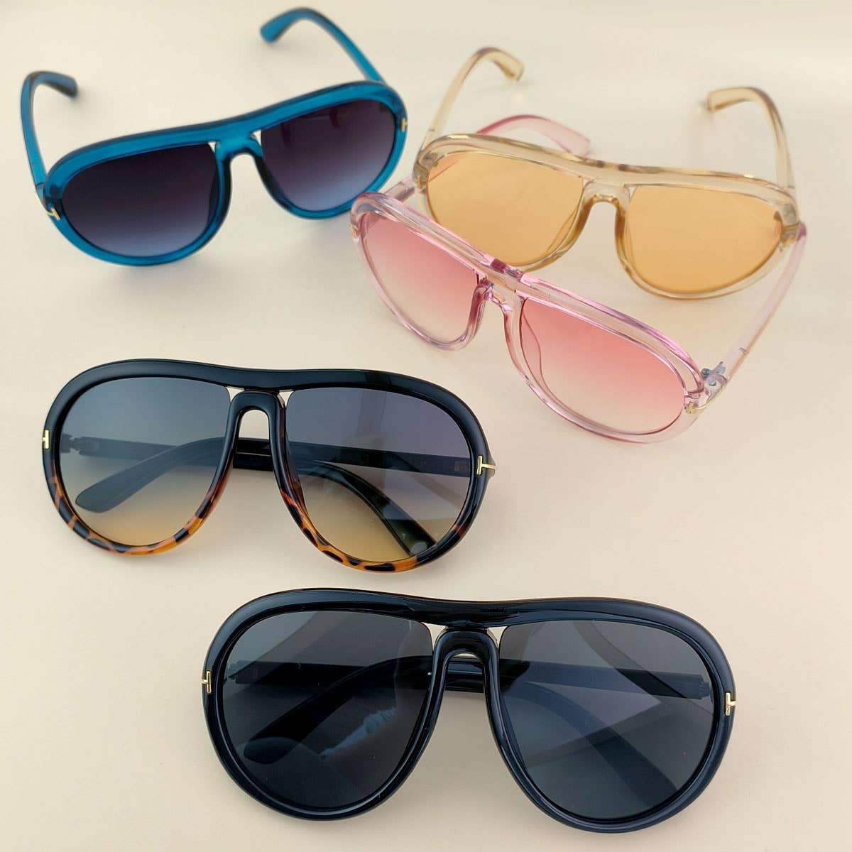 T-SHAPED SUNGLASSES RETRO LARGE FRAME SUNGLASSES_CWASG0257