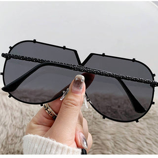 METAL FRAME ONE-PIECE LENSES SUNGLASSES_CWASG0370