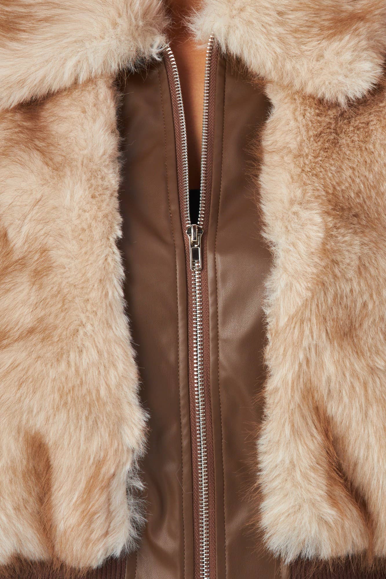 Faux Fur Bomber Jacket