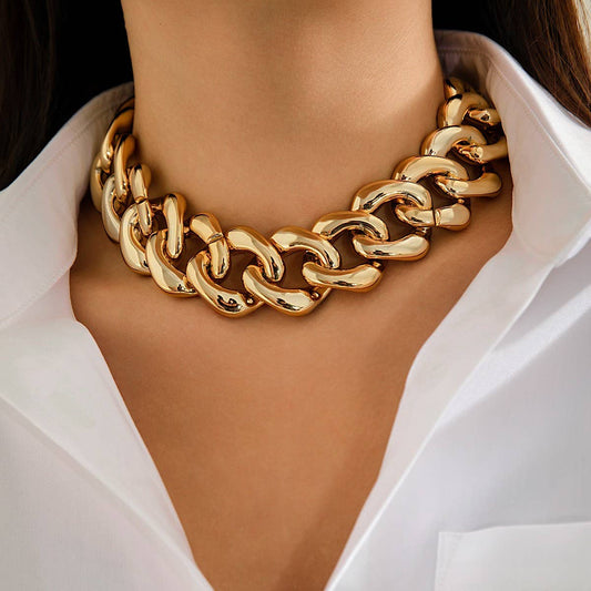 PUNK TREND COOL HIP-HOP THICK CHAIN NECKLACE_CWAJE1167