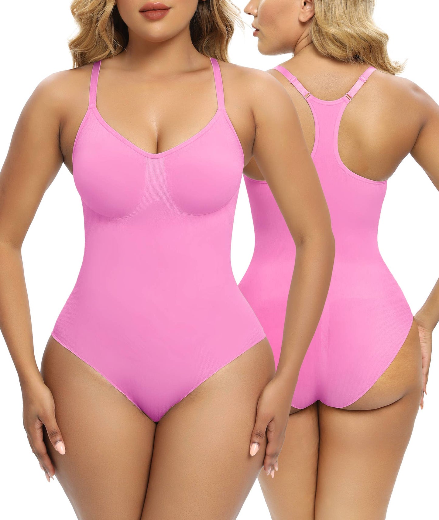 SHAPERX Bodysuits for Womens Tummy Control Brief Racerback