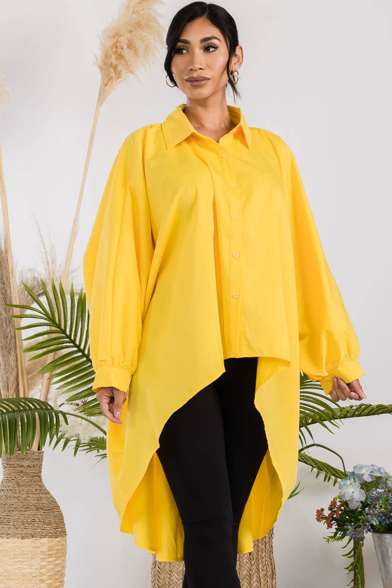 T304X - Hi-Lo Long Sleeve Shirt