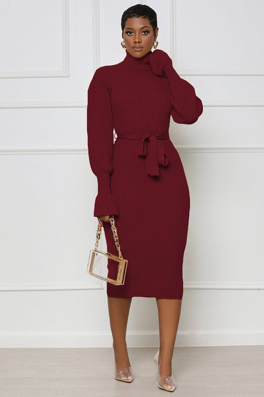 LONG MAXI SWEATER DRESS