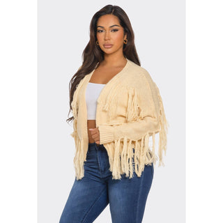 FRINGE SWEATER CARDIGAN