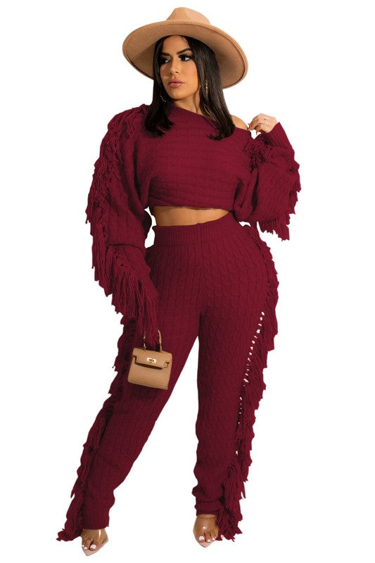 2PC SWEATER PANTS SET