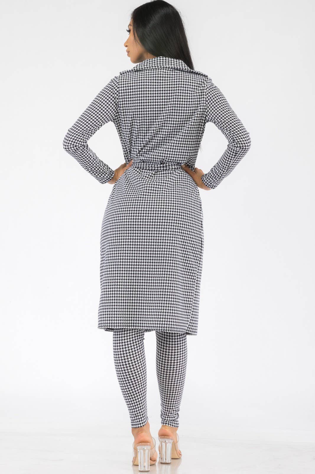 HH577R1-HOUNDSTOOTH - 2 PC Pant Set