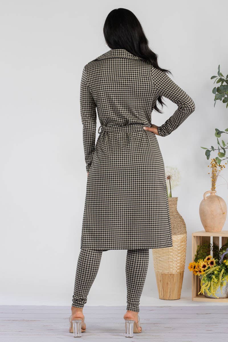 HH577R1-HOUNDSTOOTH - 2 PC Pant Set