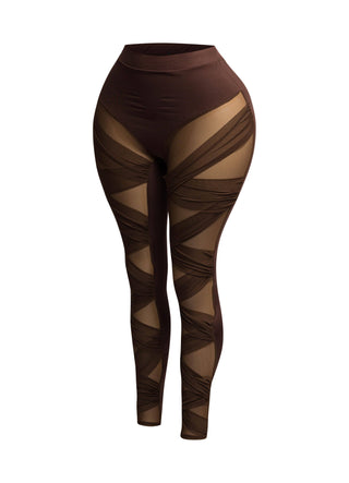 Criss Cross mesh leggings