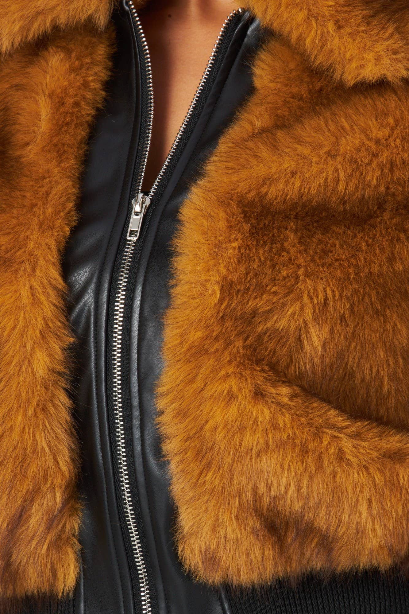 Faux Fur Bomber Jacket