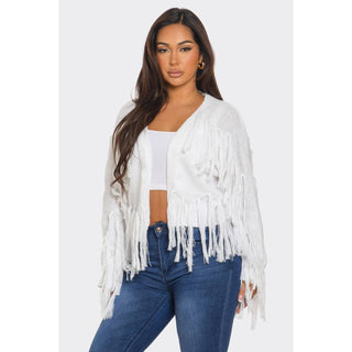 FRINGE SWEATER CARDIGAN