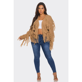 FRINGE SWEATER CARDIGAN