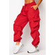 CARGO JOGGER PANTS: BLACK / M