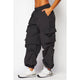 CARGO JOGGER PANTS: BLACK / M