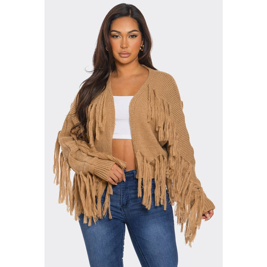 FRINGE SWEATER CARDIGAN