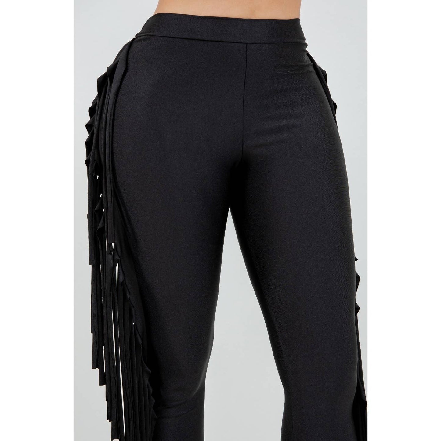 Pants With Side Fringe