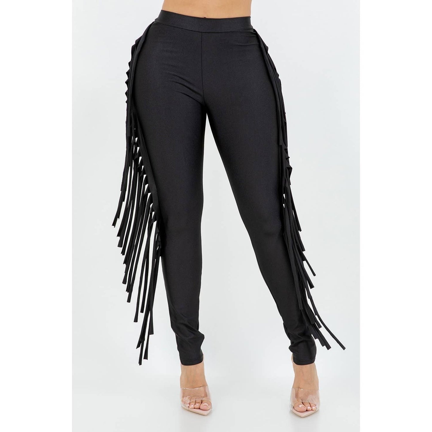 Pants With Side Fringe