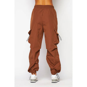 CARGO JOGGER PANTS: BLACK / M