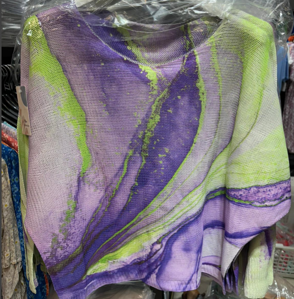 C1006 Tie-dye Printed Spring Long Sleeves Sweater