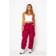 CARGO JOGGER PANTS: BLACK / S