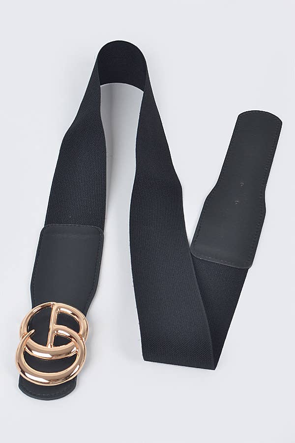 Faux Leather Elastic Plus Size Belt