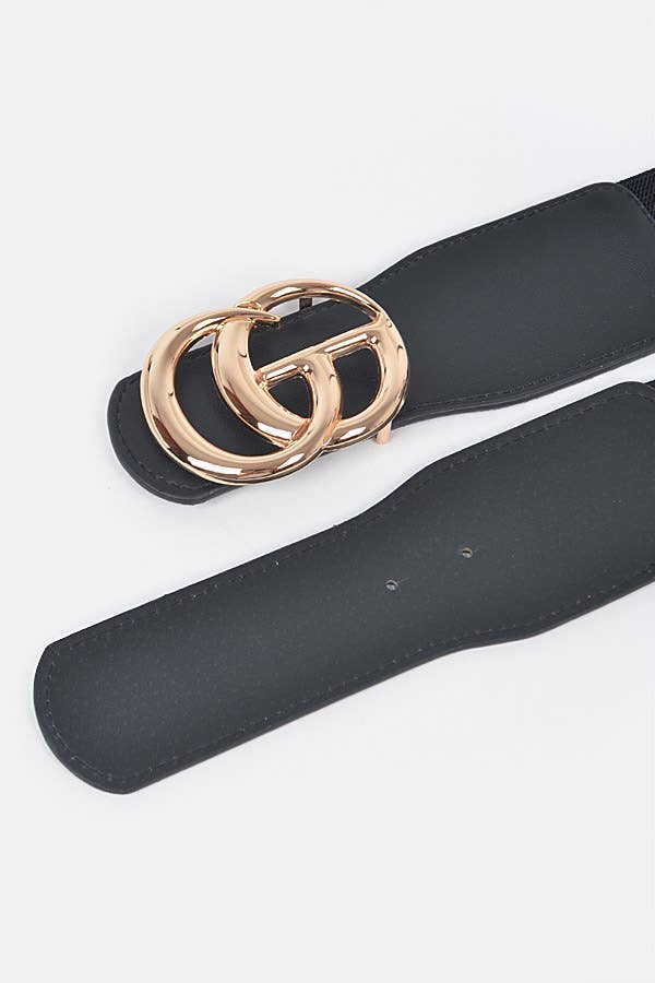 Faux Leather Elastic Plus Size Belt