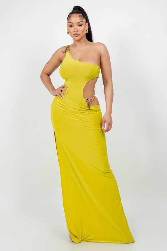 ONE SHOULDER BODYSUIT DRESS