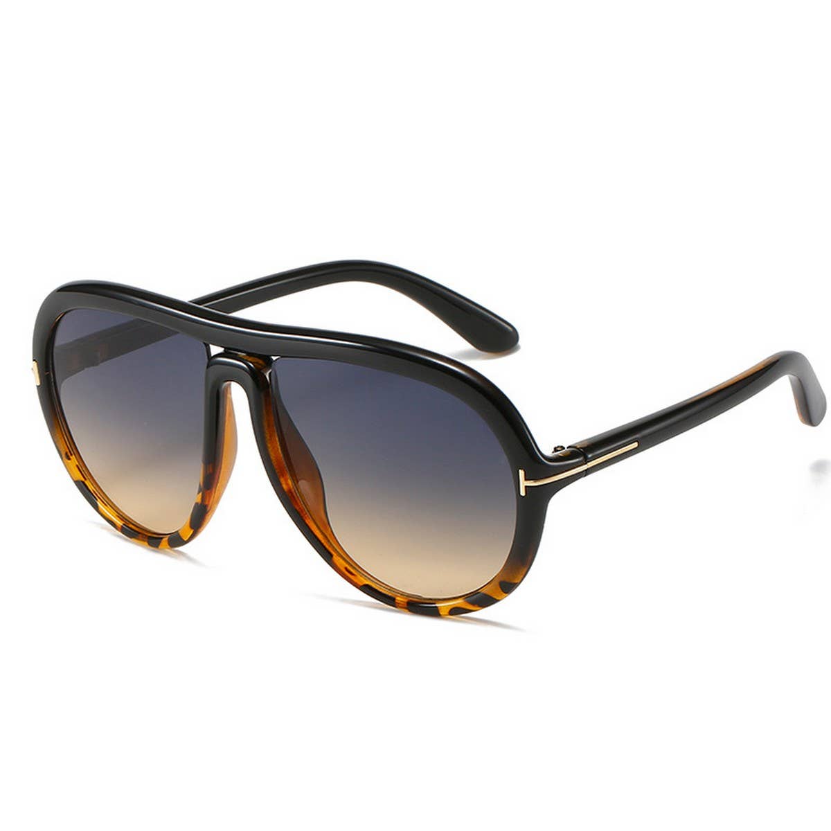 T-SHAPED SUNGLASSES RETRO LARGE FRAME SUNGLASSES_CWASG0257