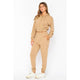 French Terry Drawstring Hoodie and Jogger Set: GREY / S