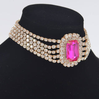 Rhinestone Choker Necklace