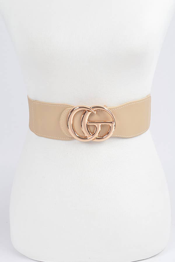 Faux Leather Elastic Plus Size Belt
