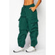 CARGO JOGGER PANTS: BLACK / M